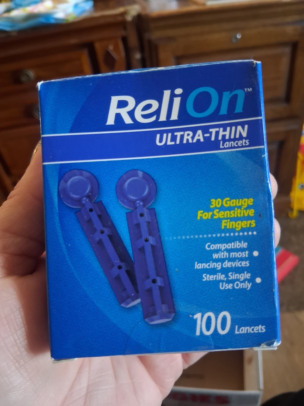 Ultra-Thin Lancets 30 Gauge - Blue (100 Count)